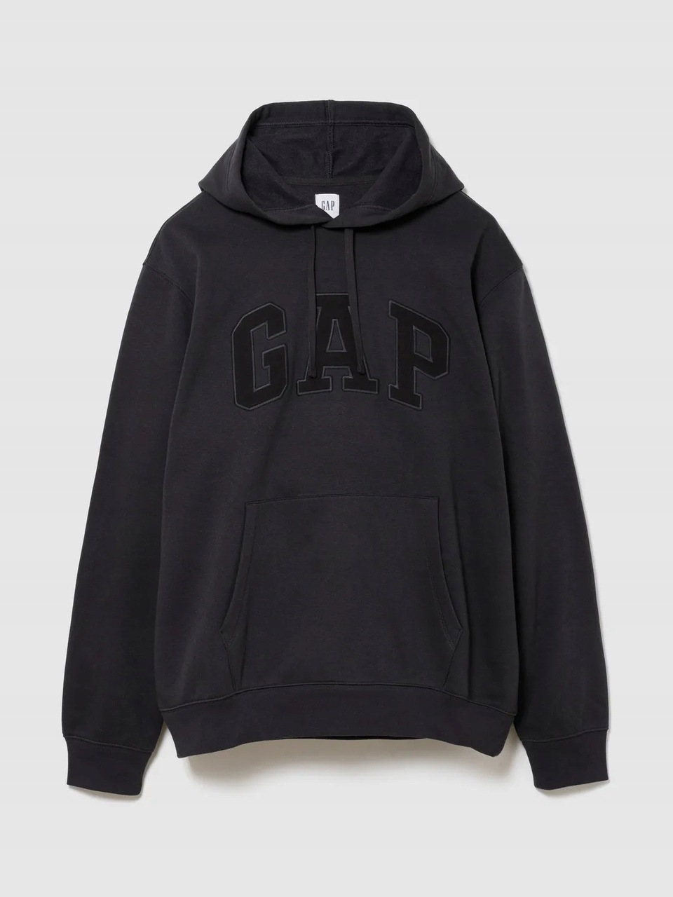 Gap Pánská Mikina Heritage Logo Hoodie, barva Moonless Night (tmavě šedá/černá), velikost L