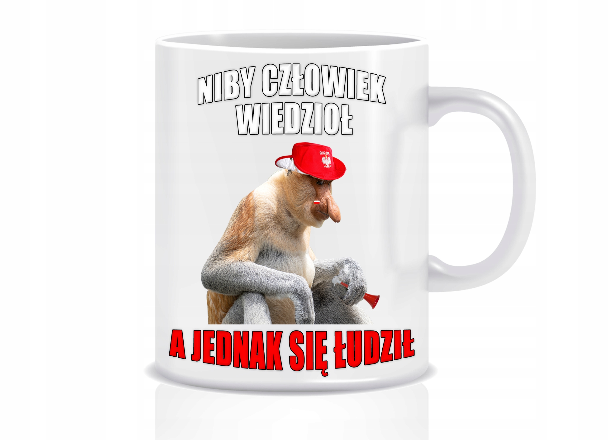 

Kubek Śmieszny Nosacz Kibic Polski Nadruk