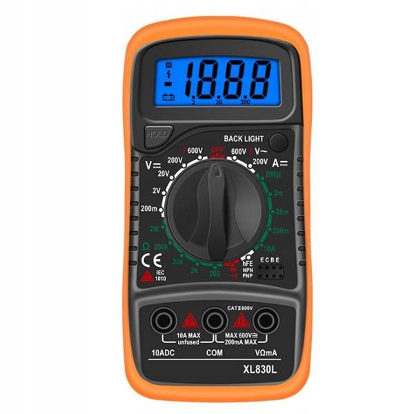 Miernik uniwersalny XL830L - Multimetr cyfrowy LCD