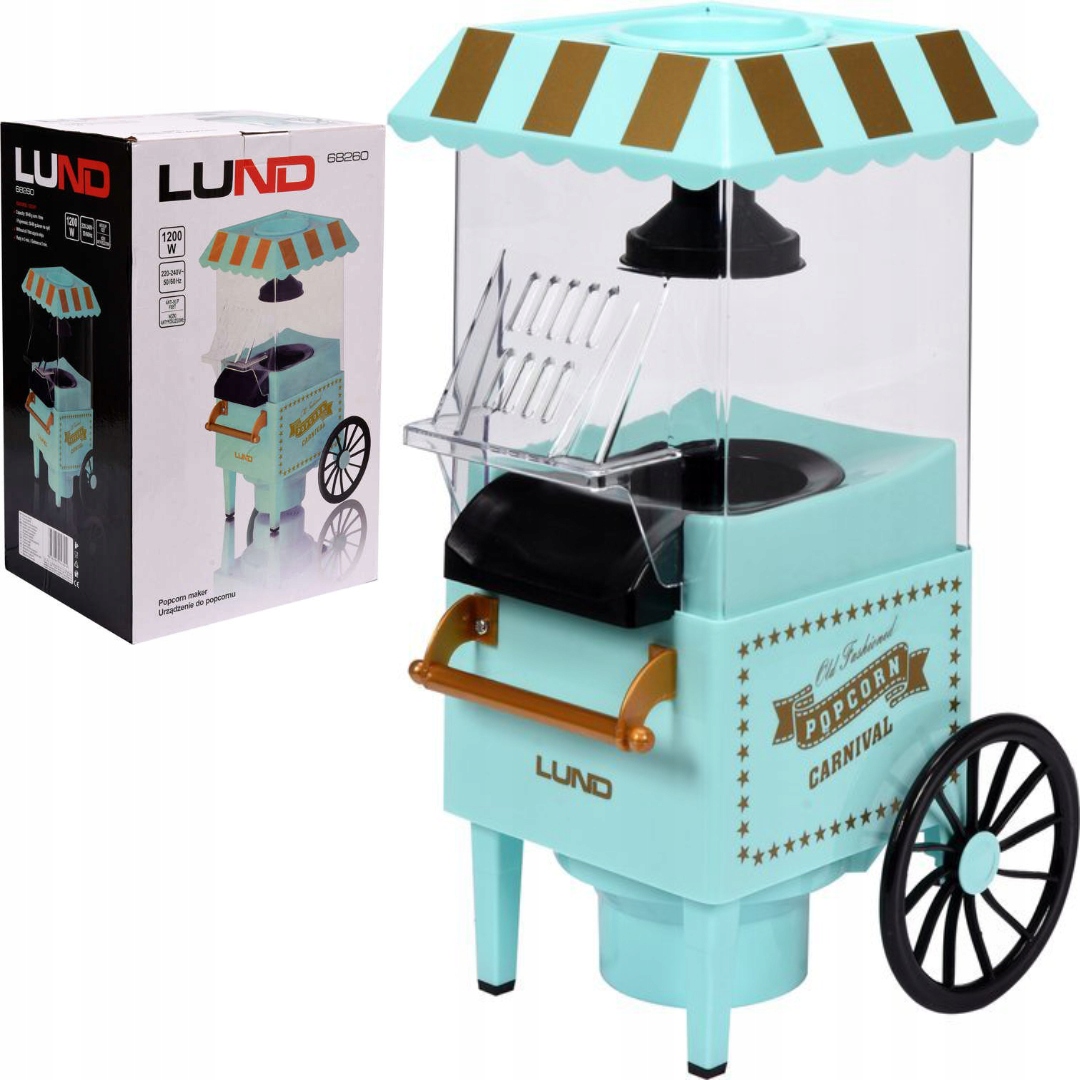 Машина для попкорна Lund Old Fashioned Popcorn Carnival Green 1200 Вт