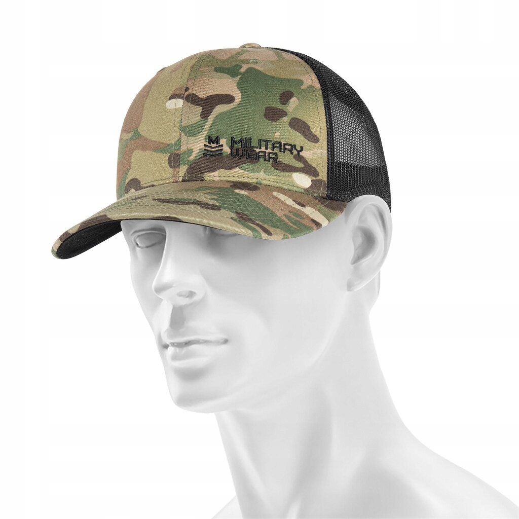 Kšiltovka maskáčový Military Wear Haft Retro Trucker MultiCam