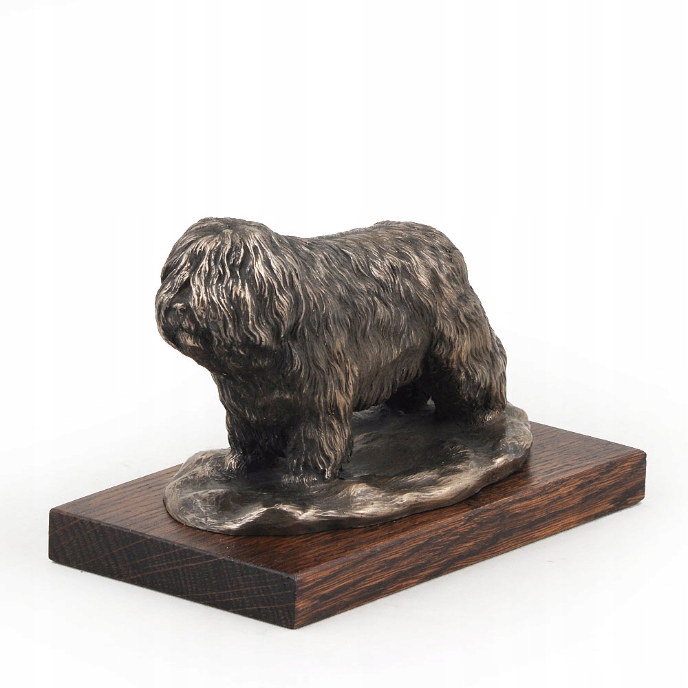 Poľský nížinný ovčiak, figúrka psa na stôl, soška, socha, socha