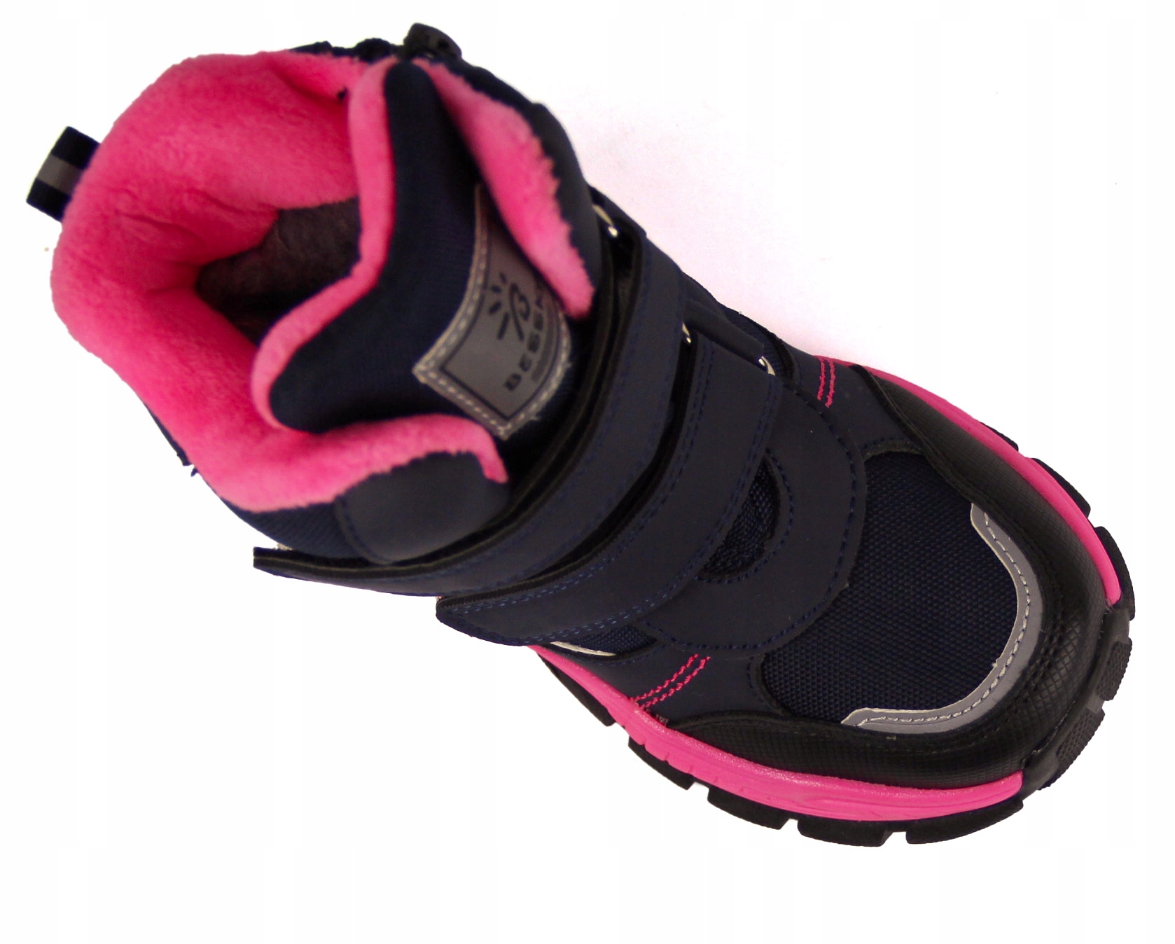 ŚNIEGOWCE DZIEWCZĘCE BUTY OCIEPLANE ZIMOWE WEŁNA FUTERKO RZEPY ODBLASKI 32 Płeć dziewczynki