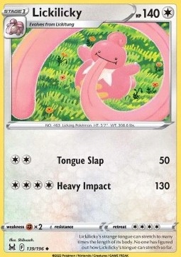 Lost Origin 139/196 uncommon Lickilicky