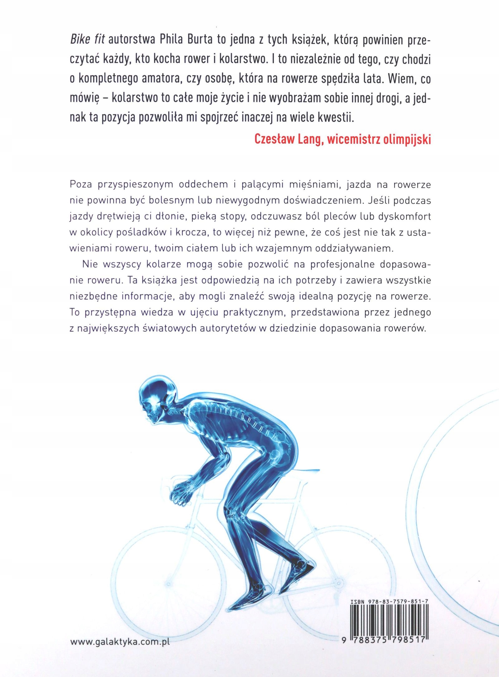 BIKE FIT. UNIKAJ BÓLU I KONTUZJI ORAZ POPRAWIAJ WY Stan opakowania oryginalne