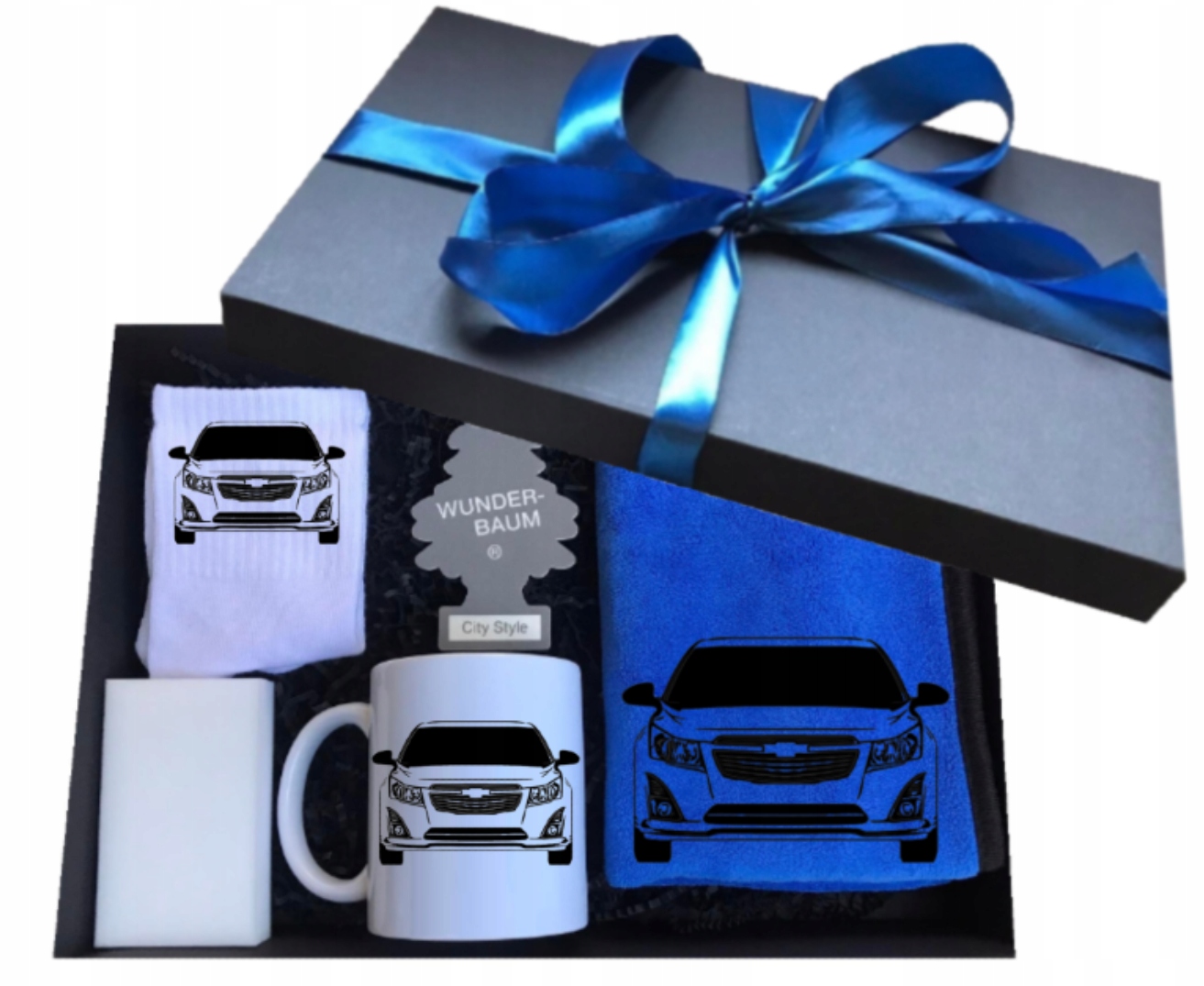 Sada na dárek hrnek vychytávky pro řidiče auta Chevrolet