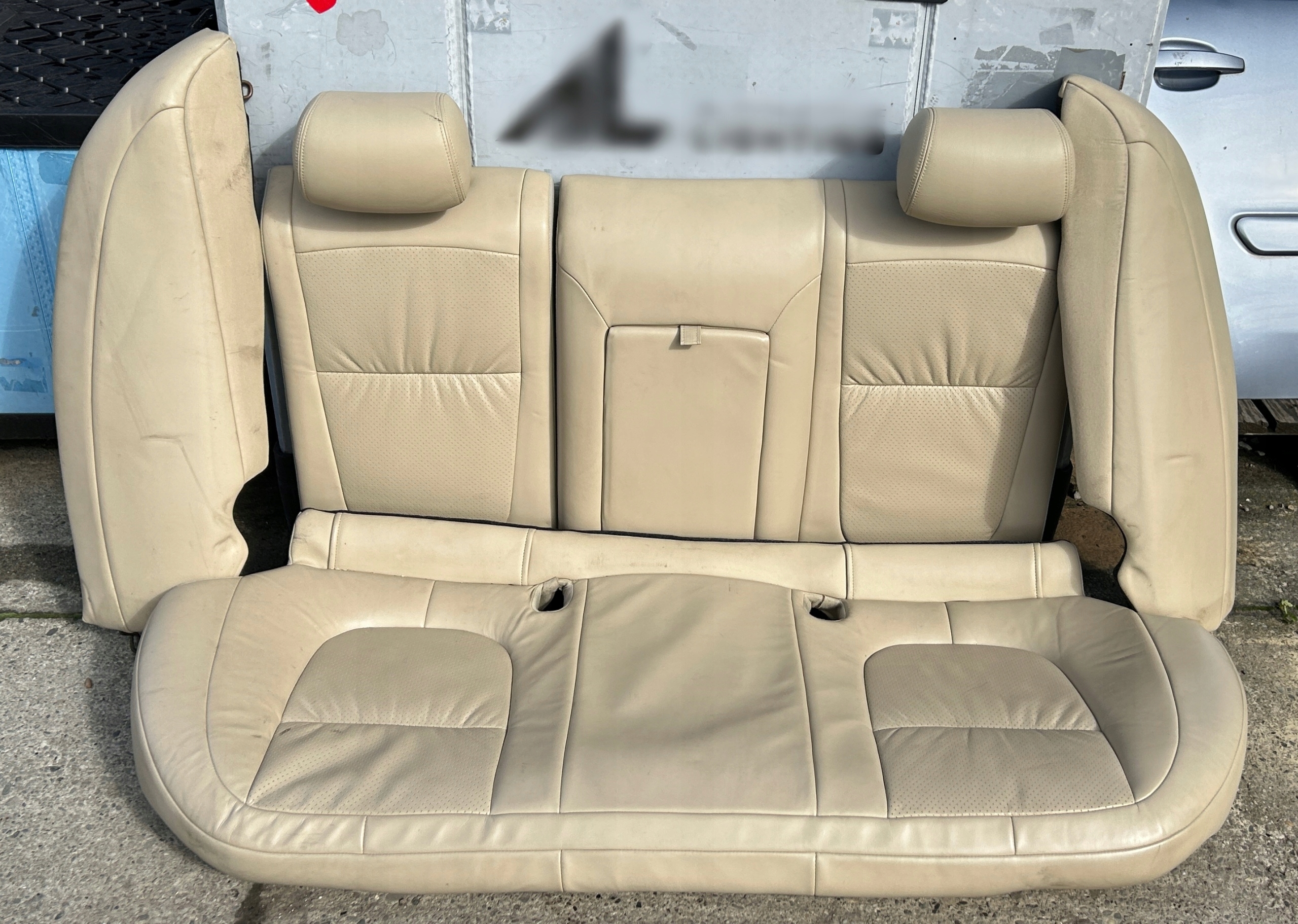 Sitz heck Leder cremefarben JAGUAR XF X250 Sedan