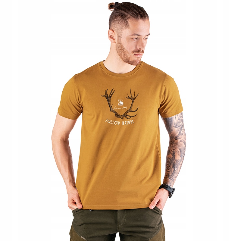 Tagart Męski T-shirt Fnt Antler Honey W Kolorze Miodowym L