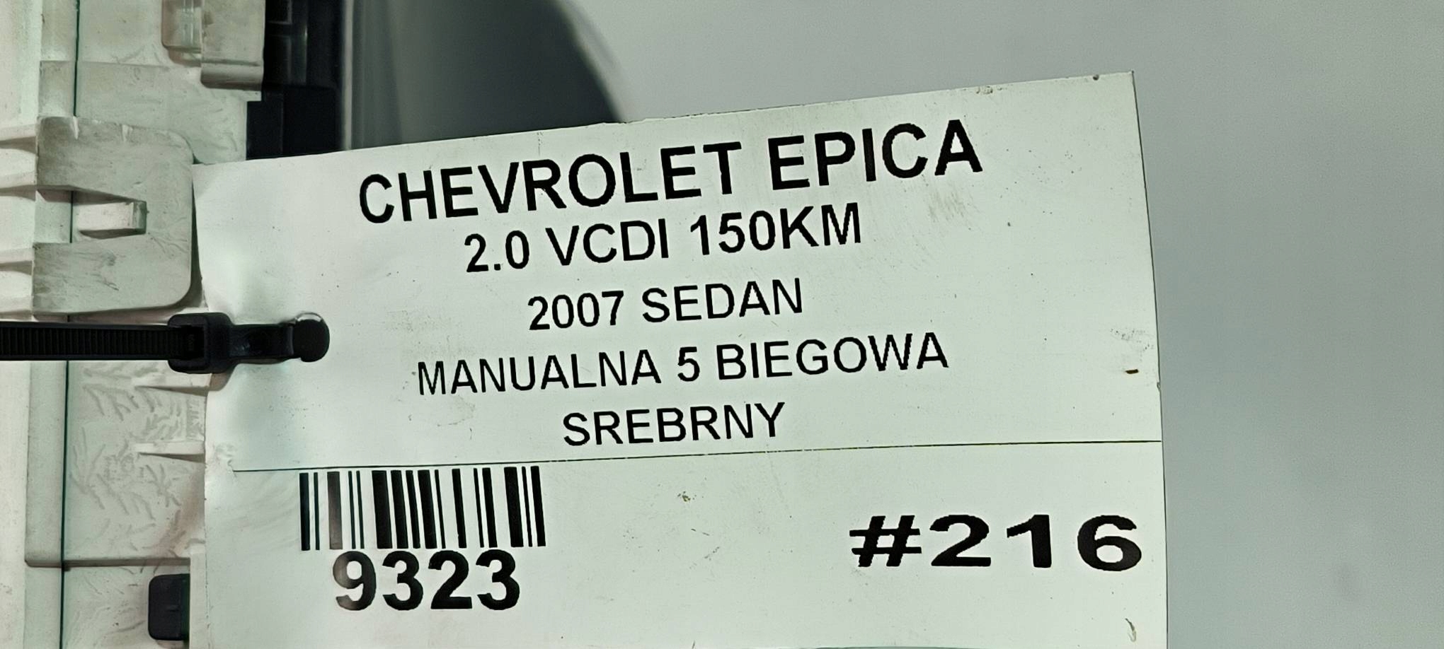 dials clock EU 96647272 CHEVROLET EPICA