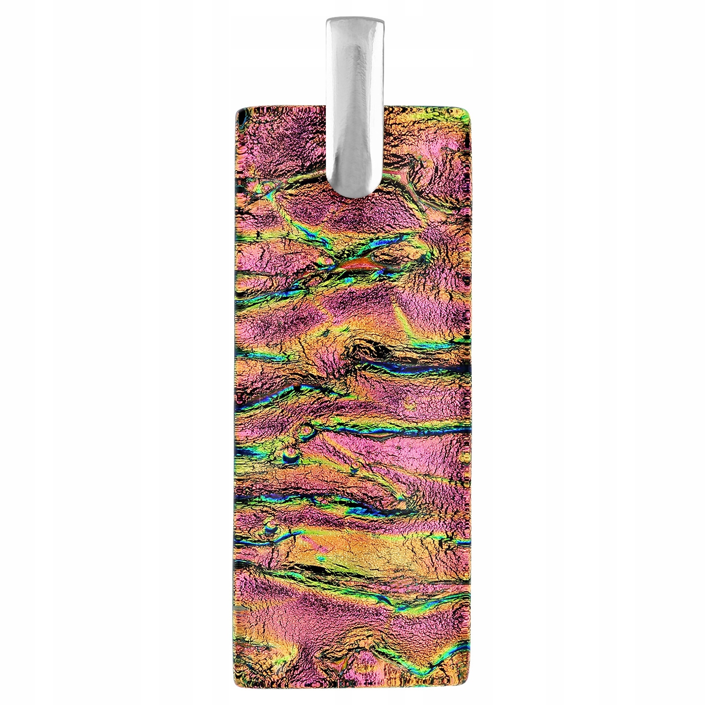 Dámský růžový přívěsek Harf sklo murano