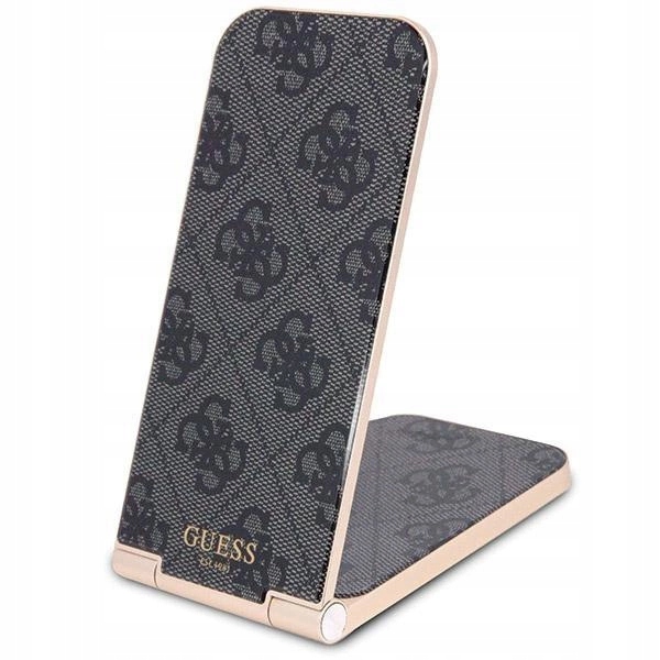 Nabíjačka Guess 4G Pattern MagSafe skladacia 2v1 15W čierna