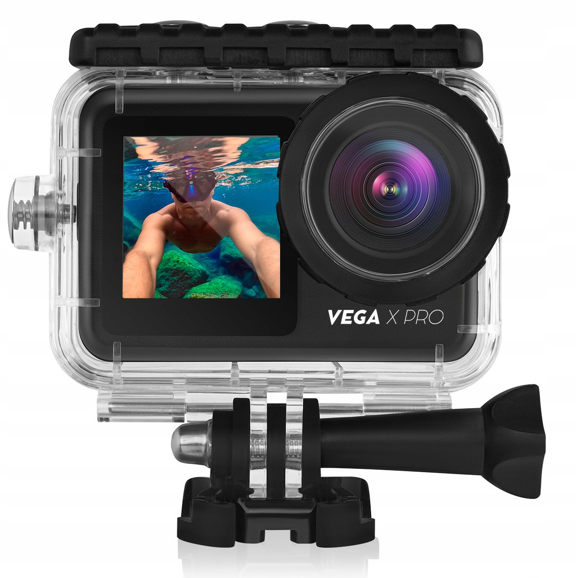 Kamera Sportowa Niceboy Vega X Pro 4K 60 Fps Etui Wodoodporna Czarny