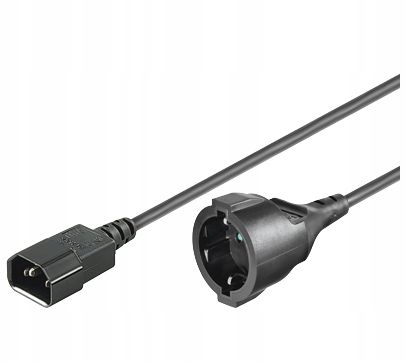 MicroConnect Power Cord C14 -Schuko M-F
