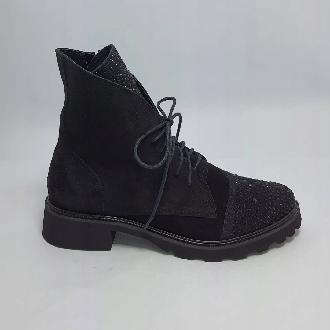 Dámské kotníkové boty Exqusite 1413 Černé 38, Černá