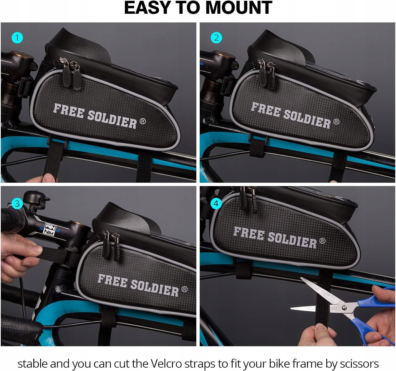 DUŻA SAKWA NA ROWER TORBA UCHWYT CASE ETUI NA TELEFON DOTYKOWA POKROWIEC Model BHC0015