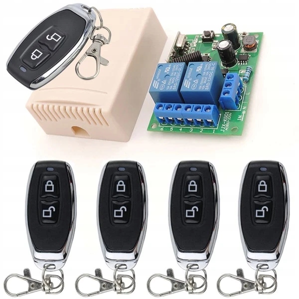 Bezdrátový Přepínač Dálkového Ovládání 433 Mhz Reléový Modul 100 M
