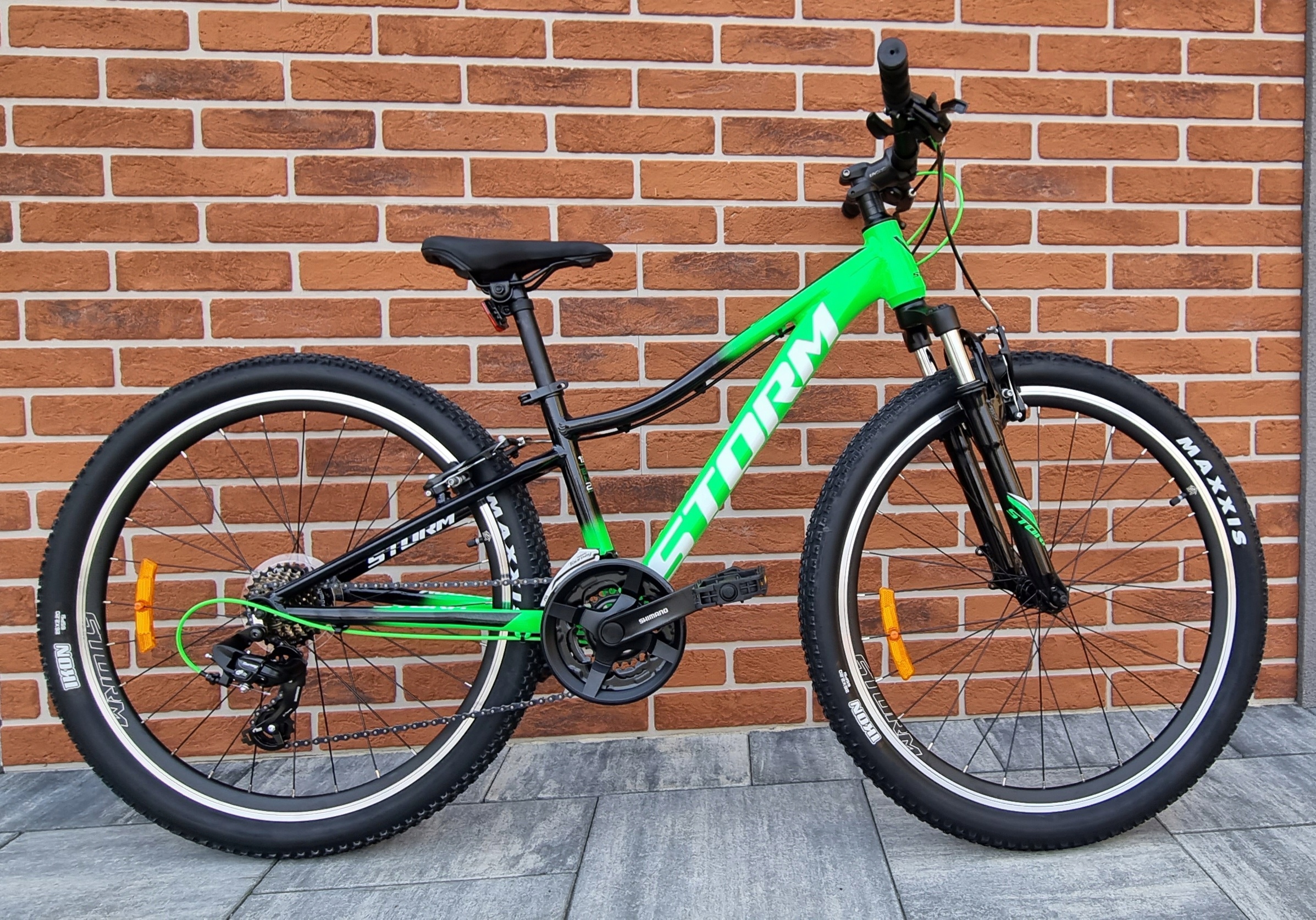 Rower Mtb Storm Racer rama 13 cali koło 26 " V-brake zielony
