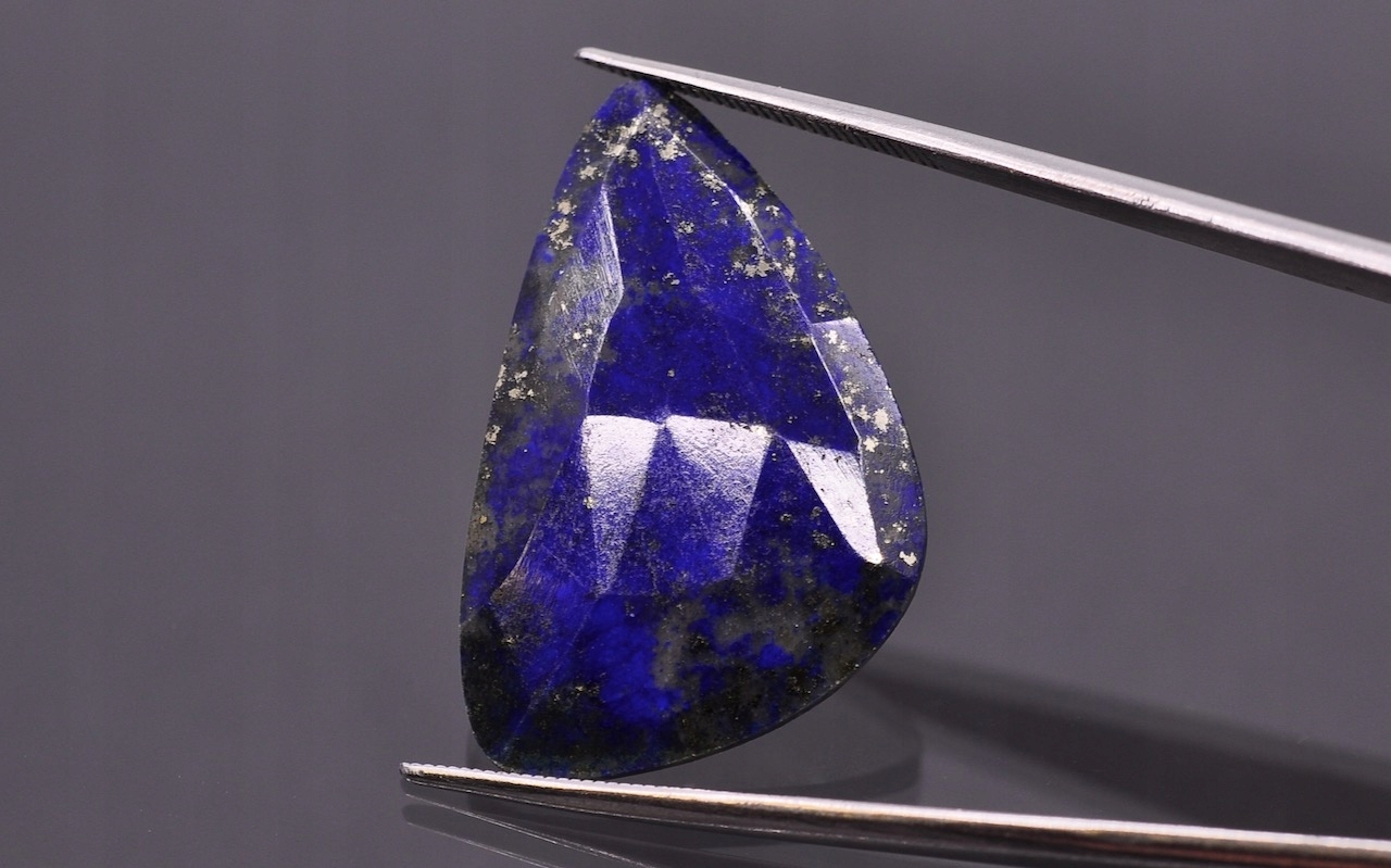 Lapis lazuli rozeta fantazijní 28x18 mm