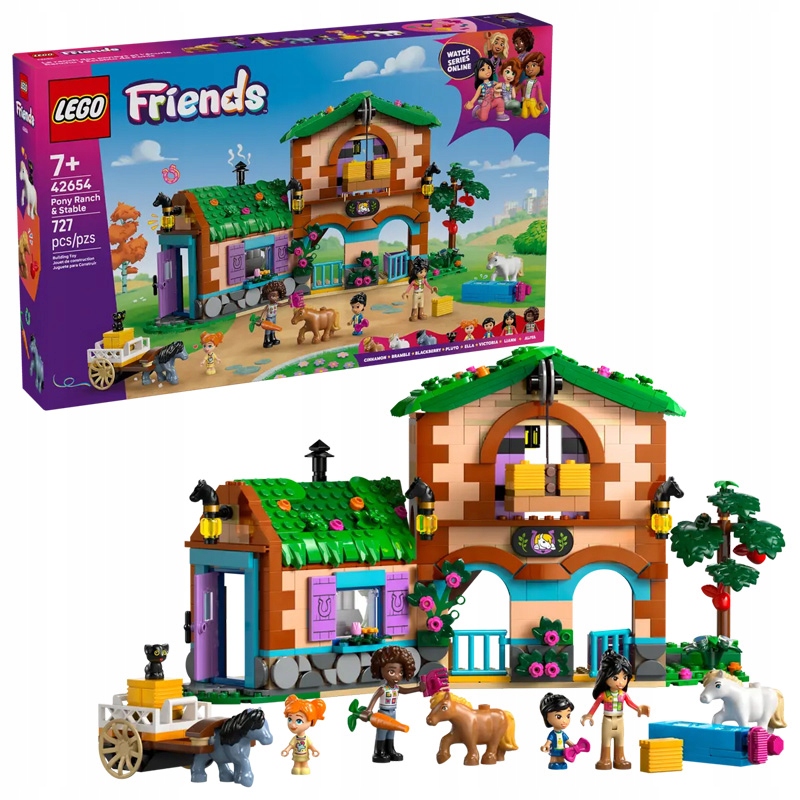 Lego Friends Ranč Poníků A Stáj Sada Kostek Stavebnice 727 Dílků