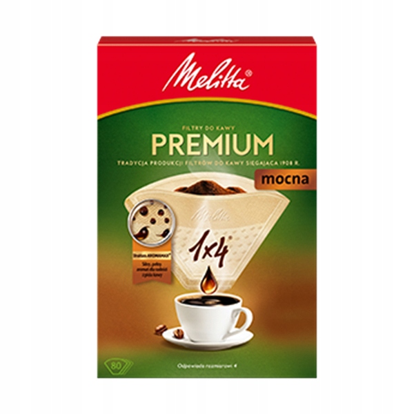 

Melitta Papierowe Filtry Do Kawy 1x4 Premium 80SZT