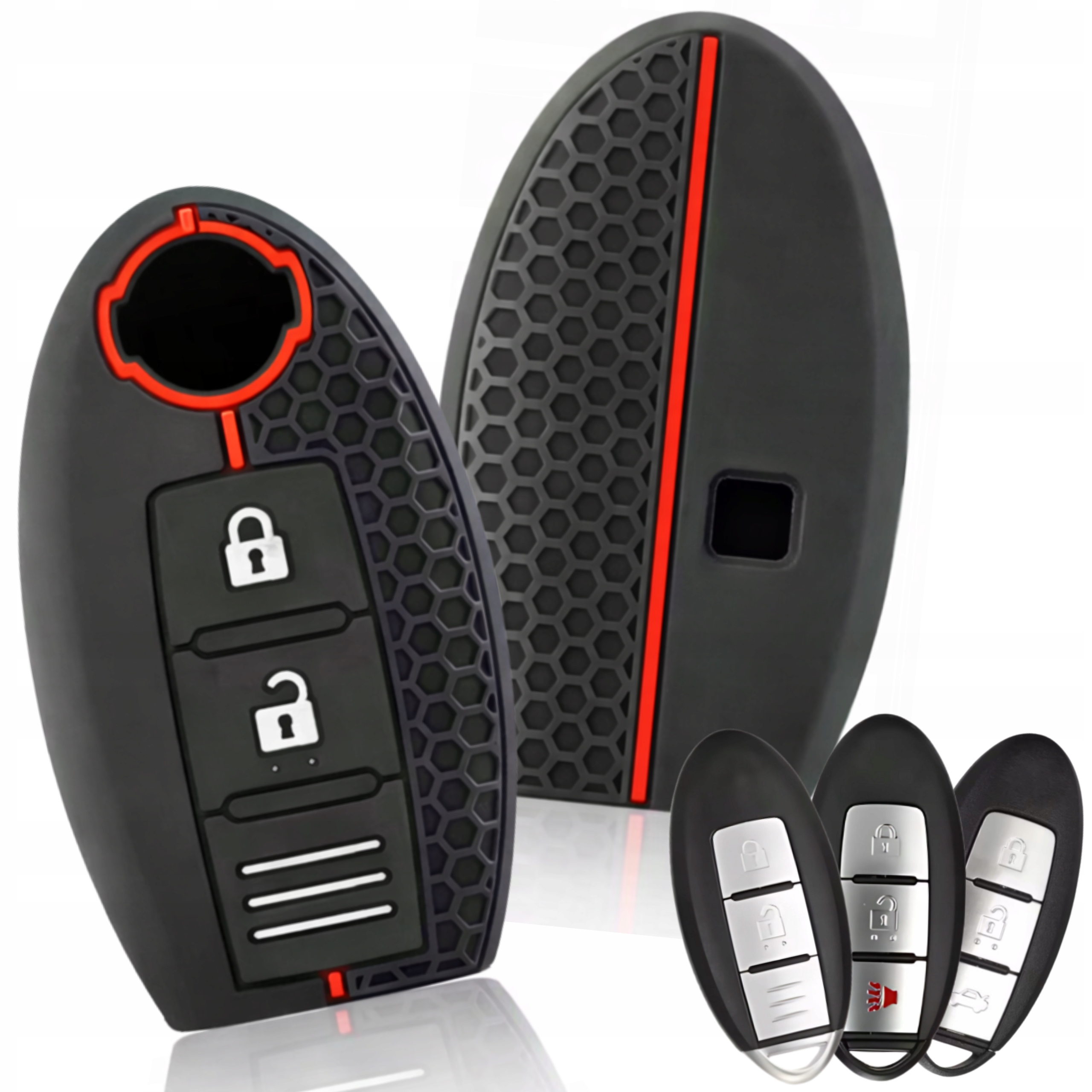 Silikonowe Etui Na Kluczyk Nissan Qashqaj J10 J11 Micra Tiida Juke Pulsar