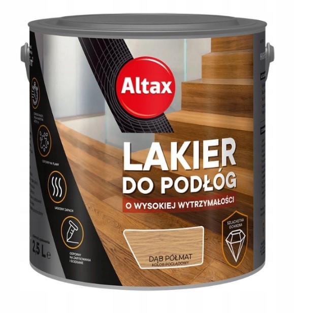 Lakier do Podłóg 2.5L Dąb Półmat Altax