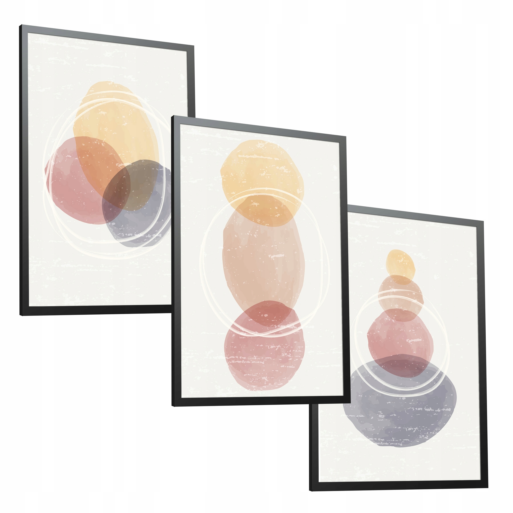 Abstrakt Sada 3 plakátů 50x70 Moderní pokoj