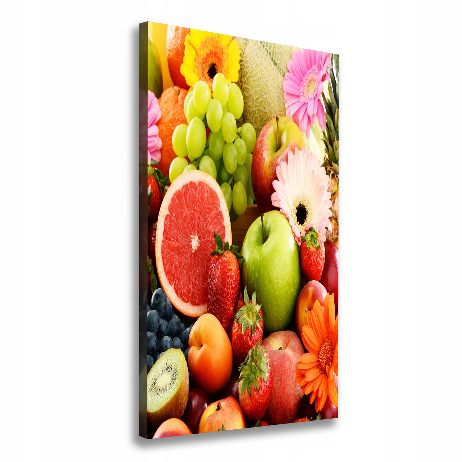 

Foto obraz na płótnie Owoce i kwiaty 60x120 cm