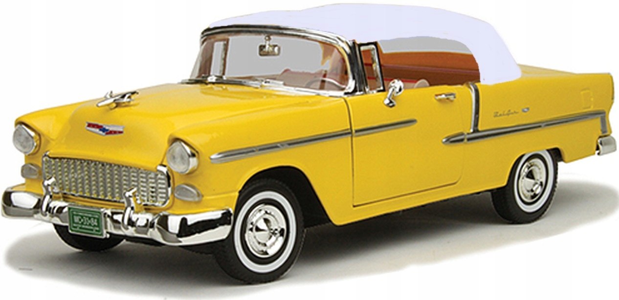 Chevrolet Bel Air 1955 žlutý 1:18 model Motormax 73184