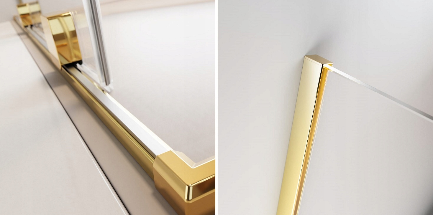 Drzwi złote RADAWAY Furo Gold DWJ 110x200 LEWE Szerokość produktu 110 cm