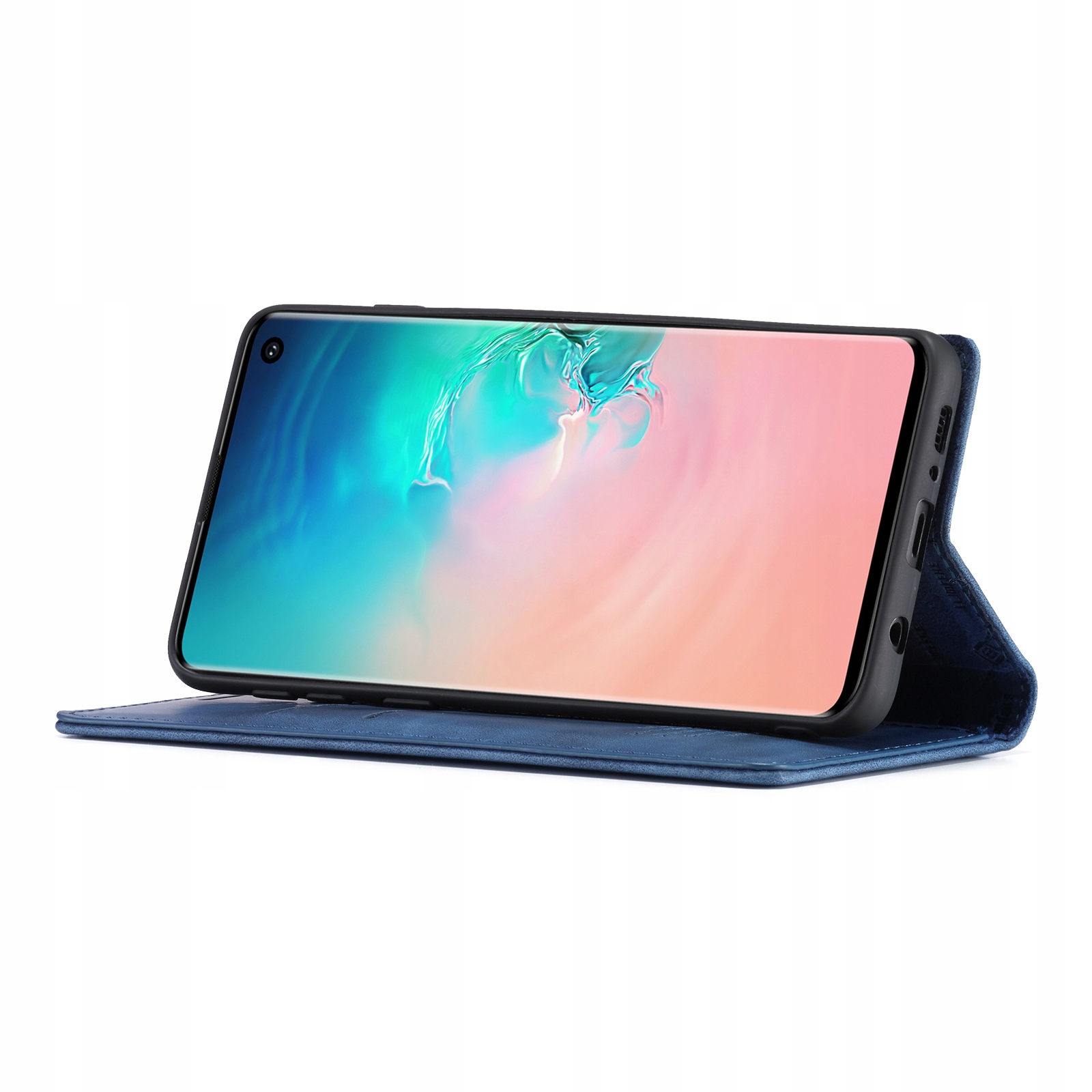 ETUI SKÓRZANE NA KLAPKĘ DO SAMSUNG GALAXY S10 PLUS Materiał skóra ekologiczna