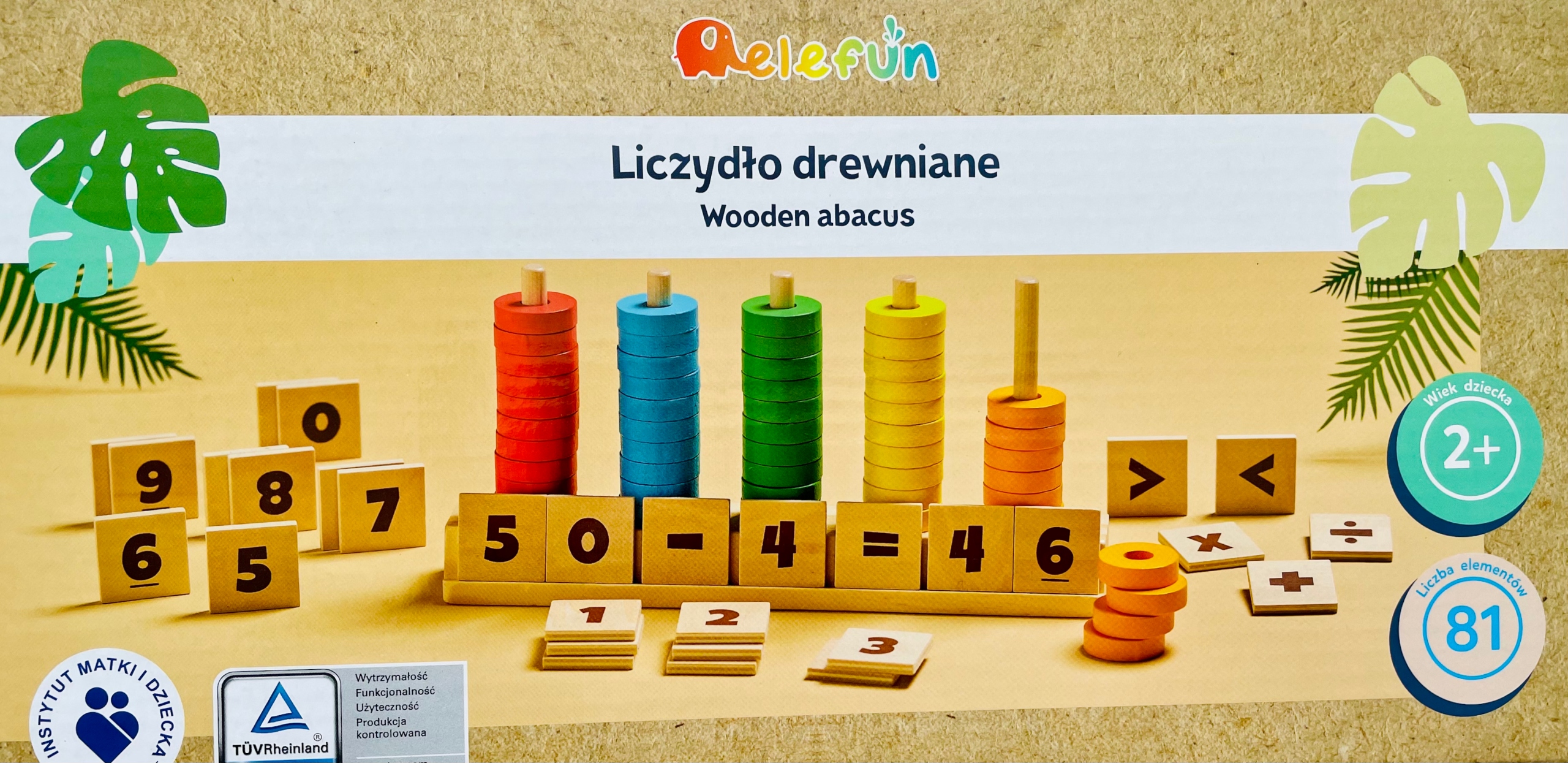 

Liczydło Drewiane Zabawka Edukacyjna Montessori