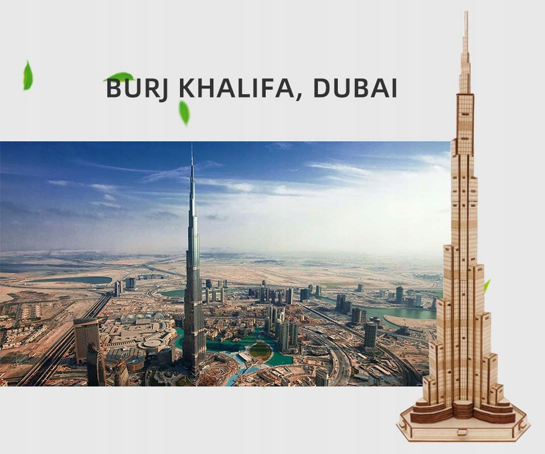Drewniane Puzzle 3D - Burj Khalifa Kod producenta nh