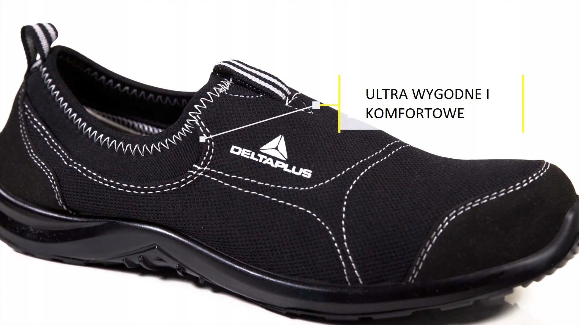 LETNIE PÓŁBUTY BUTY ROBOCZE DELTA PLUS MIAMI S1P SRC CZARNE ROZMIAR 42 EAN (GTIN) 3295249198848