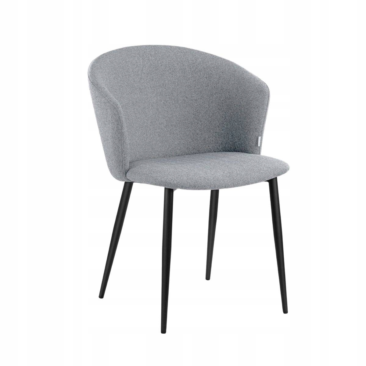 Čalúnená stolička v jedľovom štýle loft Lujo tmavosivá 56,5x59x81 Homla