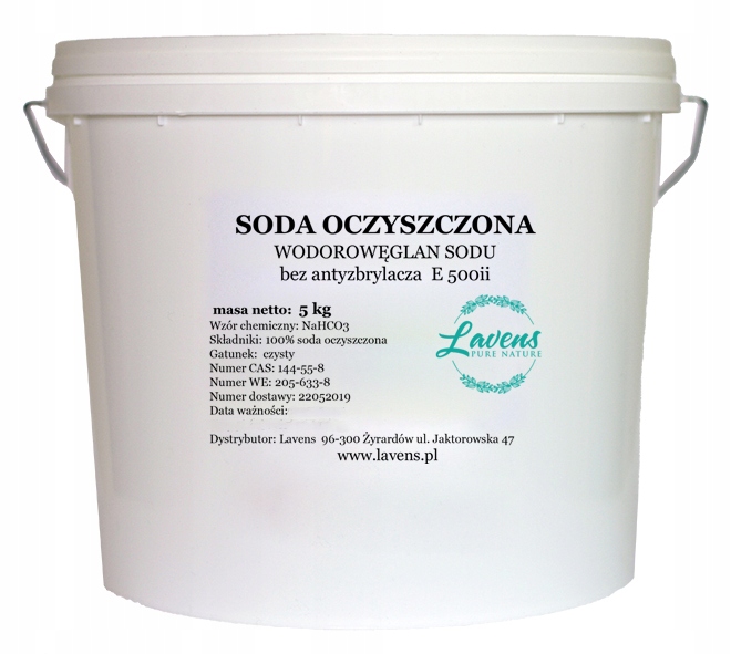 

Soda Oczyszczona Czysta Wodrowęglan Sodu 5KG