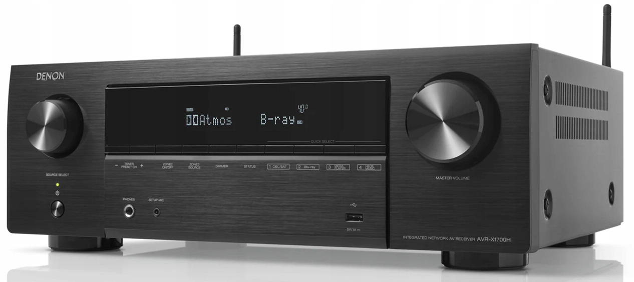 MONITOR BRONZE ZESTAW 5.1 Z SUBEM DENON AVR-X1700H System dźwięku 5.1