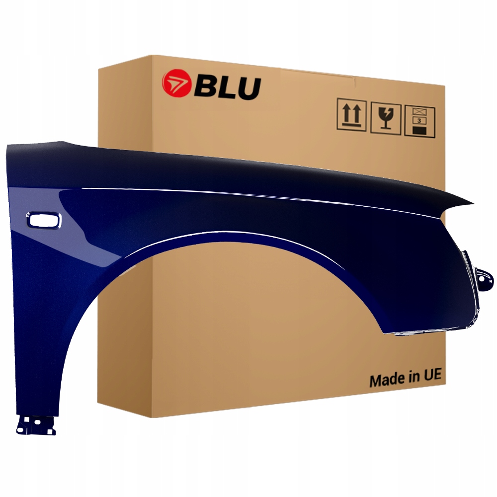 Blu Blatník Audi A4 B7 LZ5J pravý modrý 04-08 přední Pozink MoroBlau