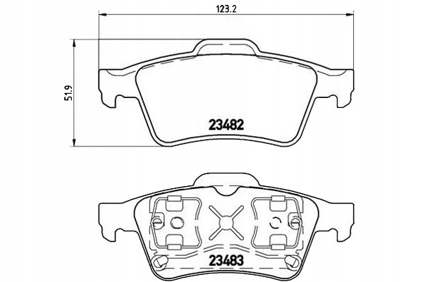 Brembo Brzdové Destičky Renault Laguna 01- Zadní Bre
