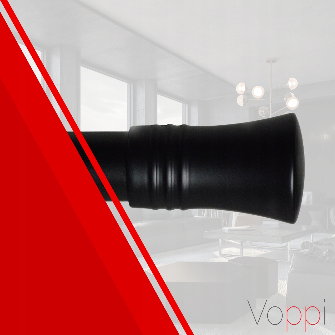 ZAKOŃCZENIE CAPRI ZAŚLEPKA DO KARNISZA Ø25mm CZARNY MAT BIAŁY MAT Stan opakowania oryginalne