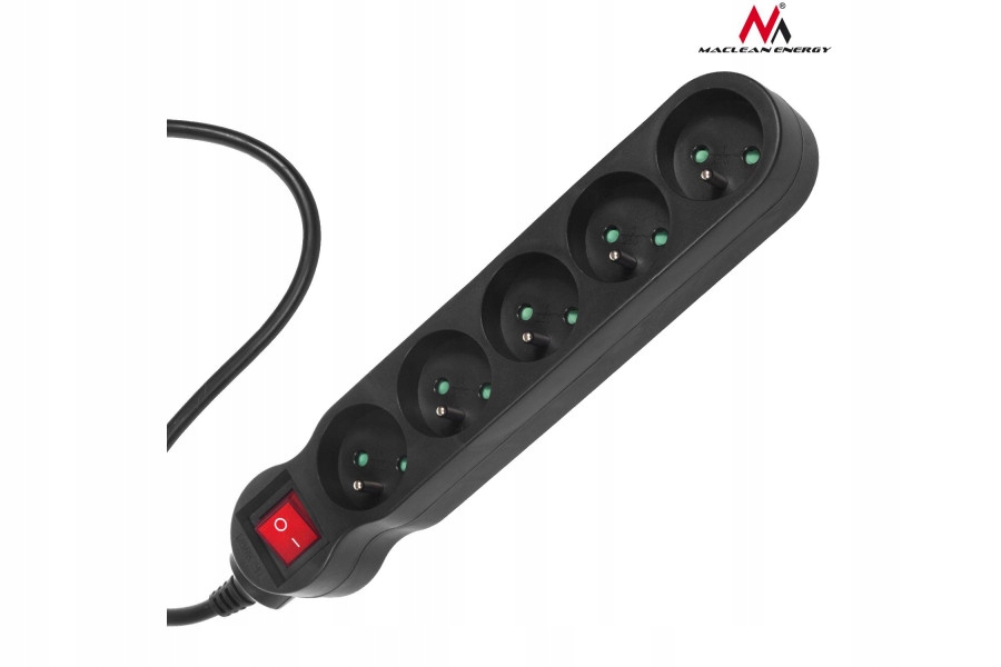 LISTWA ZASILAJĄCA 5 GN Z WYŁ 3M 2300W PRZEDŁUŻACZ EAN (GTIN) 5902211108139