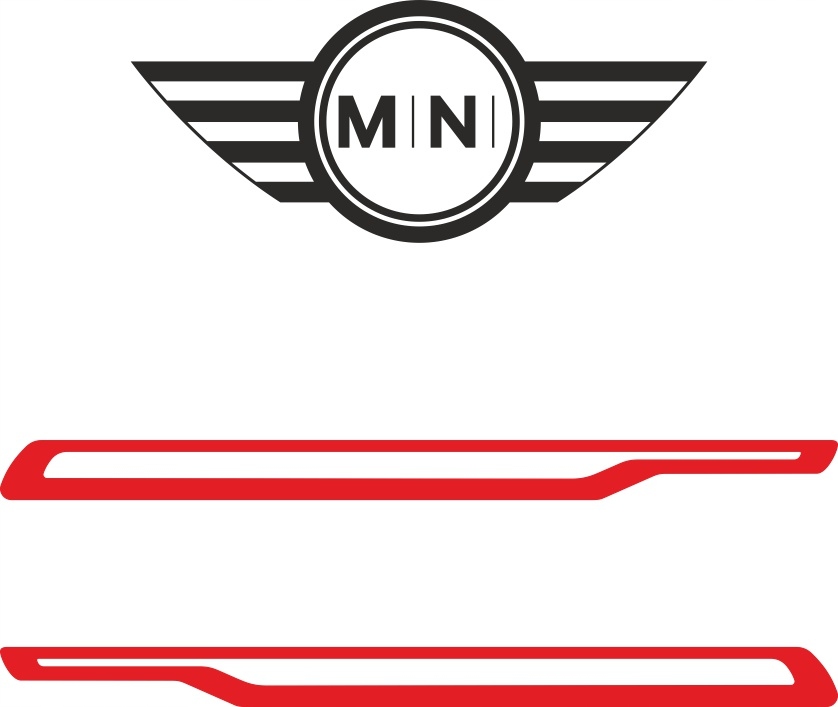 Naklejki Mini Cooper Pasy na boki R50 R53 R56