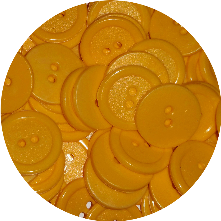 Guziki 15mm 500szt Pomarańcza plastikowe 1787