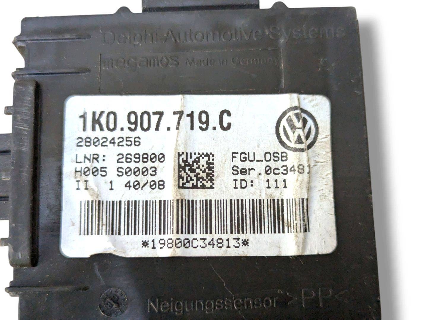 modulo alarmu Audi A3 8P 2nd facelift 2008 1K0907719C