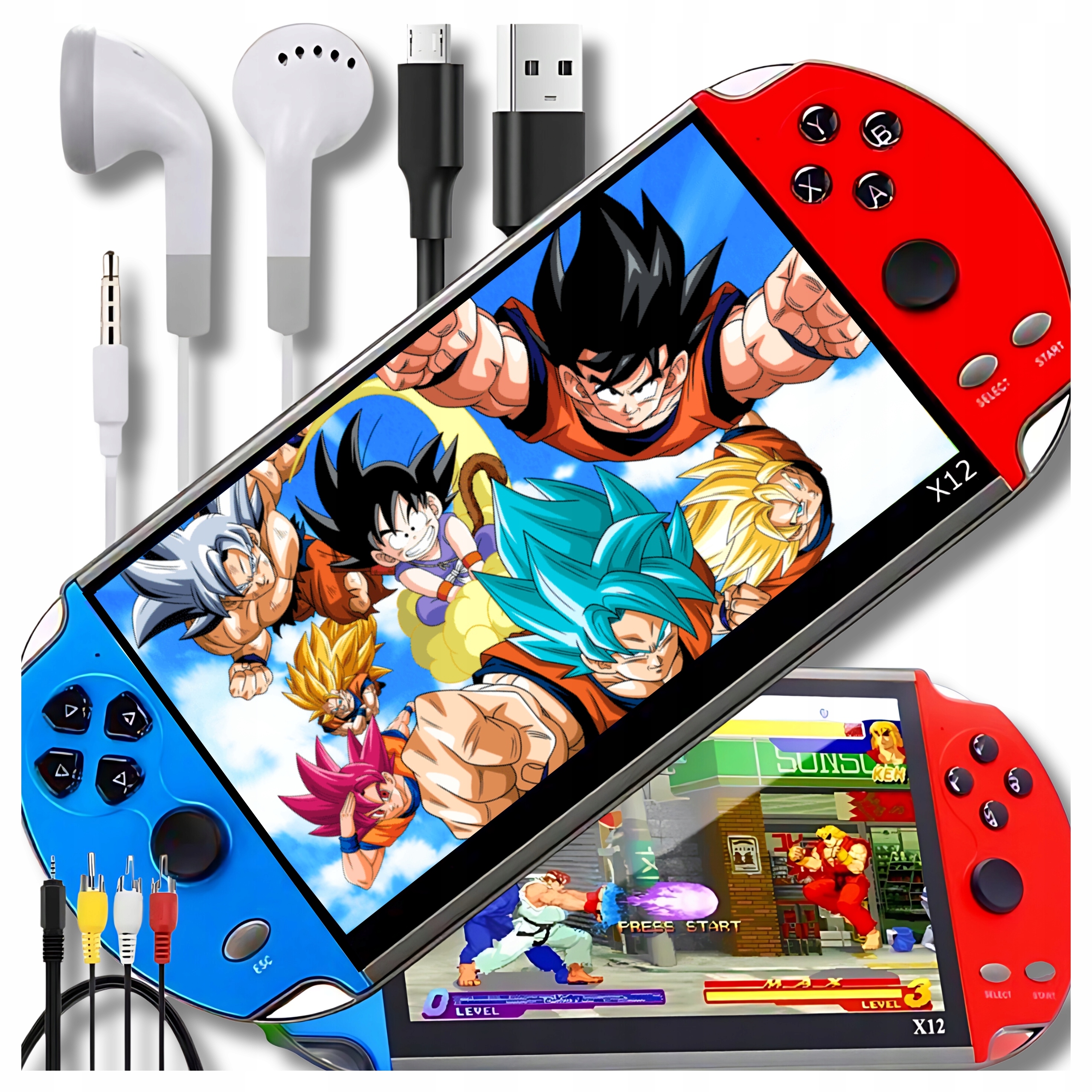 Konsola Przenośna X12 All-In-One 5.1'' 8GB ponad 1000 zainstalowanych gier