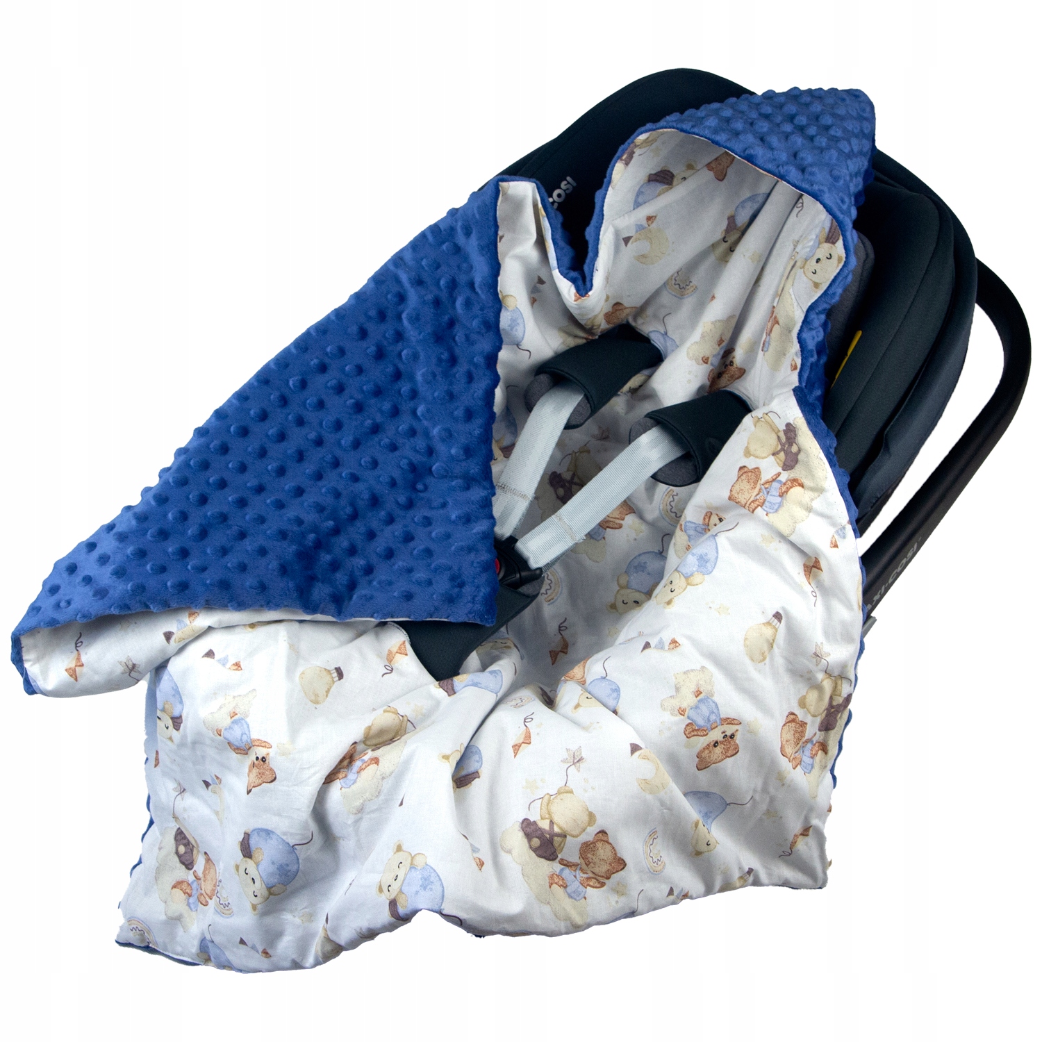 KOCYK DO FOTELIKA NOSIDEŁKA OTULACZ CIEPŁY Z KAPTURKIEM PRODUKT POLSKI EAN (GTIN) 5905943387193