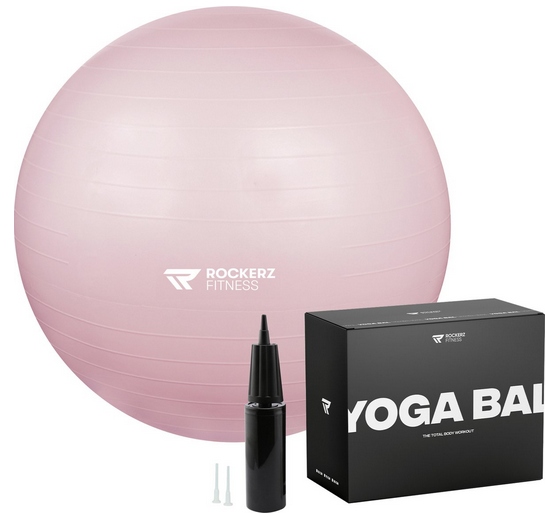 PIŁKA DO ĆWICZEŃ GIMNASTYCZNA REHABILITACYJNA FITNESS POMPKA 75CM ROCKERZ