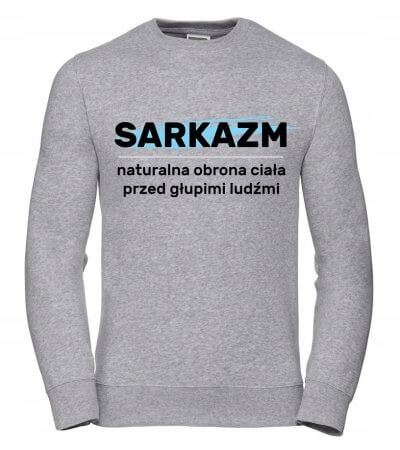 Pánská Mikina Sarkasmus 3XL Šedá Dárek pro kluka, pro něj chlapa, manžela
