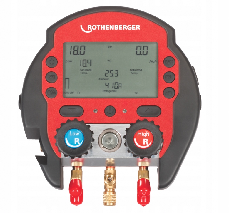 Manometr cyfrowy ROCOOL 600 RED BOX Rothenberger EAN 4004625381014