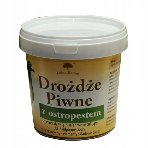 Drożdże piwne z OSTROPESTEM 500 g. LEŚNA DOLINA